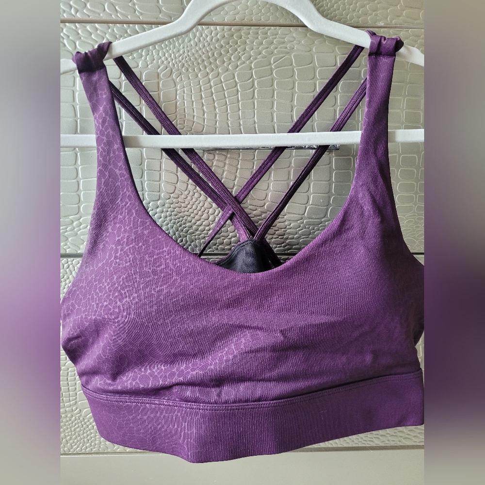 Zyia Plum Pebble sports bra
